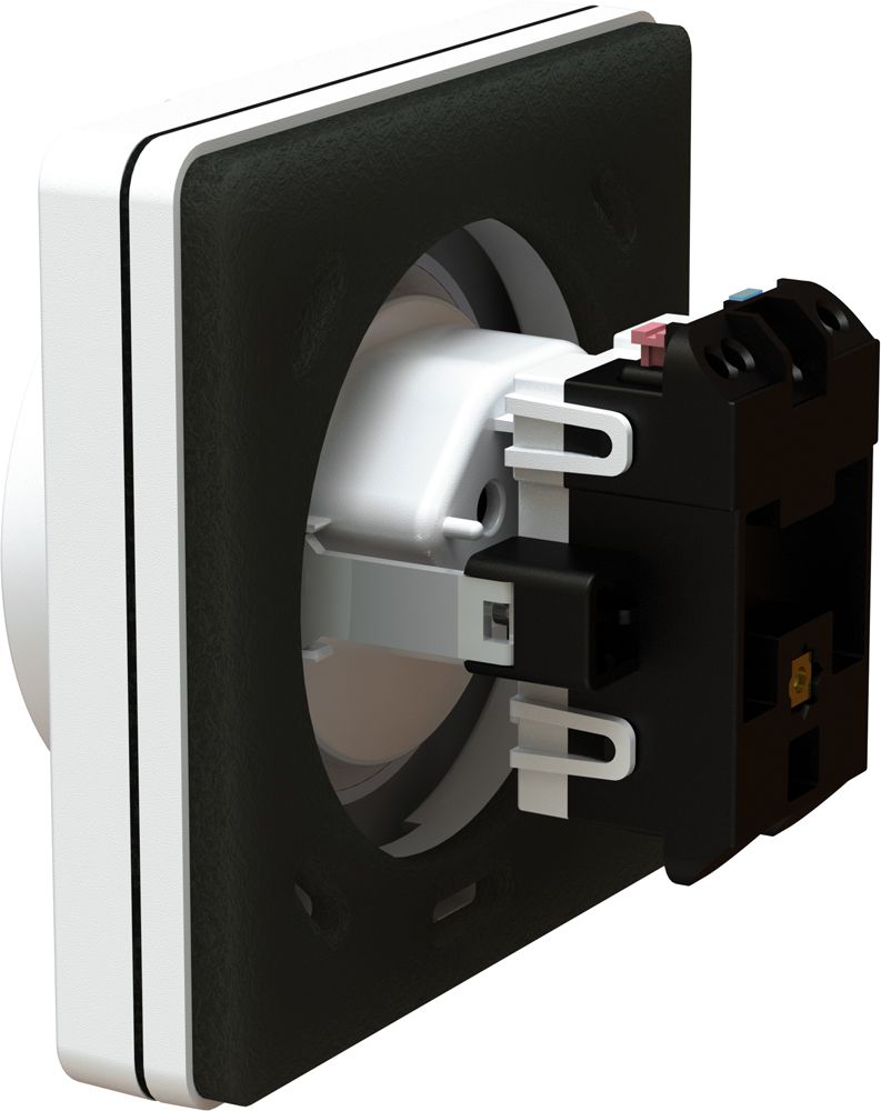 prise 1x type 13 ENC exo IP55 blanc