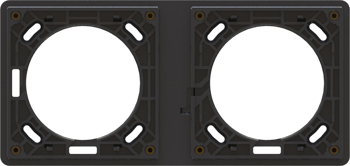 Befestigungsrahmen Gr.1x2/2x1 UP exo IP55 schwarz