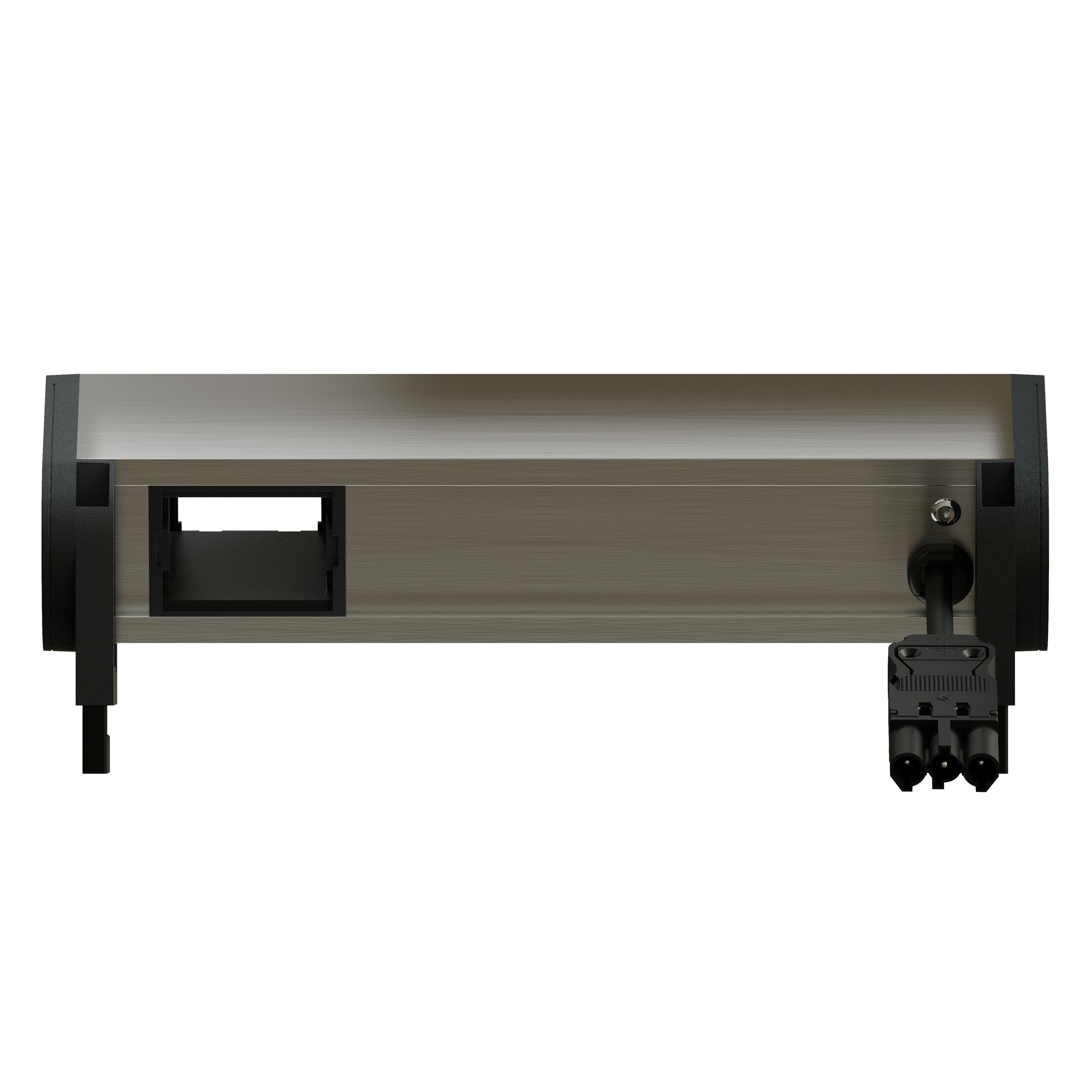 SUPRA bloc multiprise anodisé 3x type 13 1x module vide