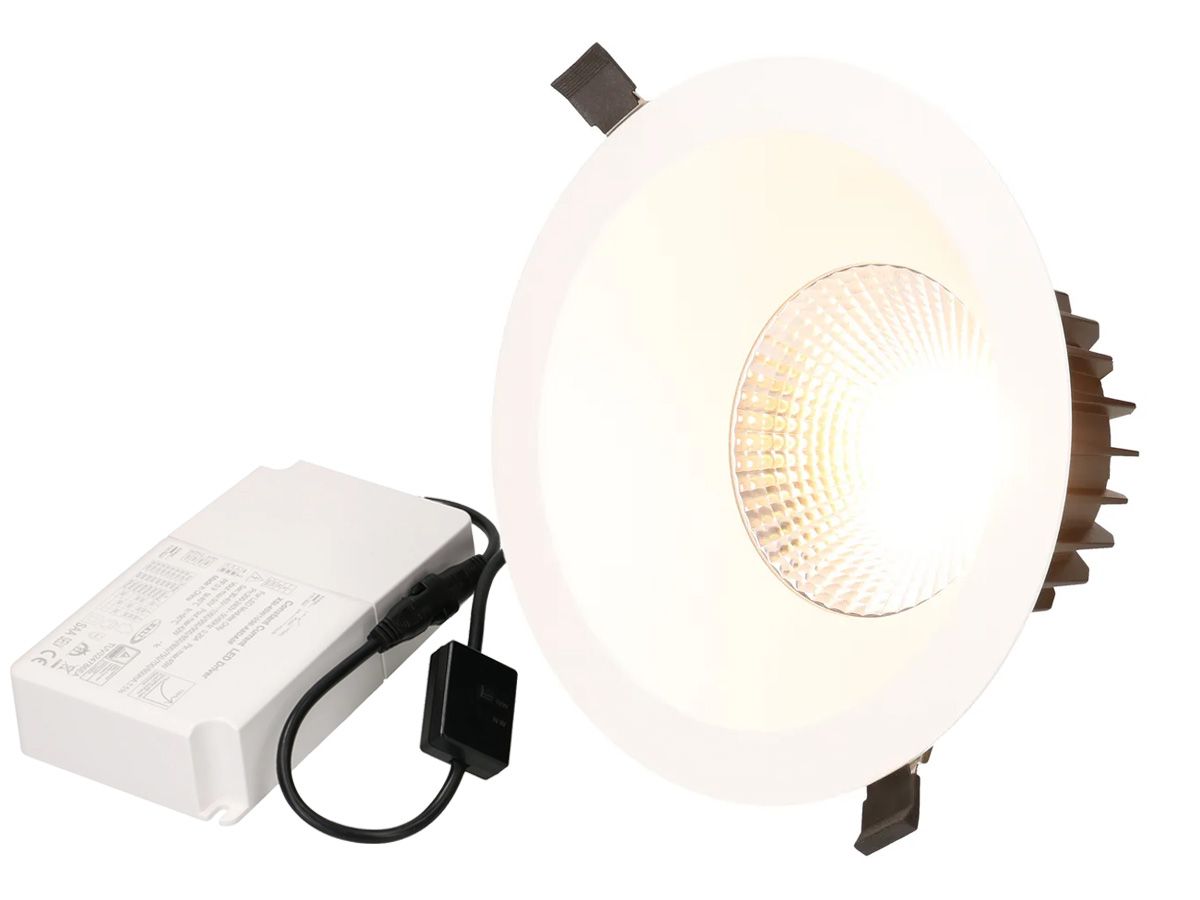 LED-Downlight ATMO Ø200 DALI2 1-10V bc 3000+4000K 2305lm 60°
