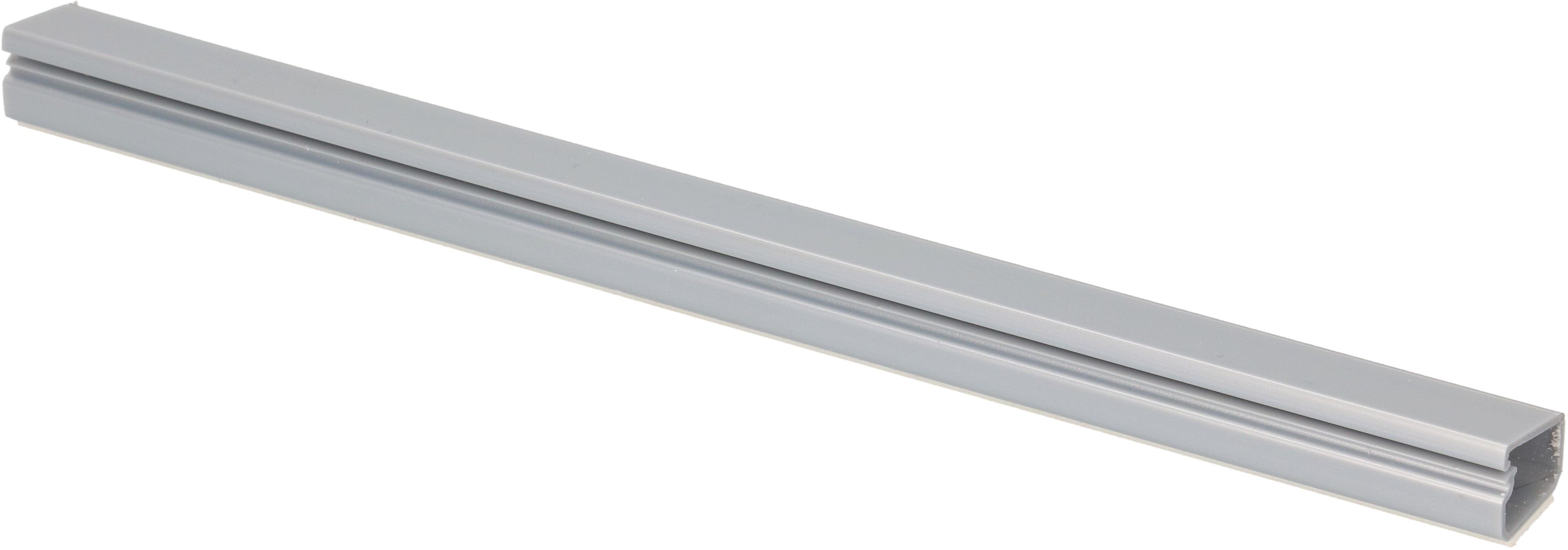 Goulotte 16x10mm gris métallisé auto-adhésif 2m