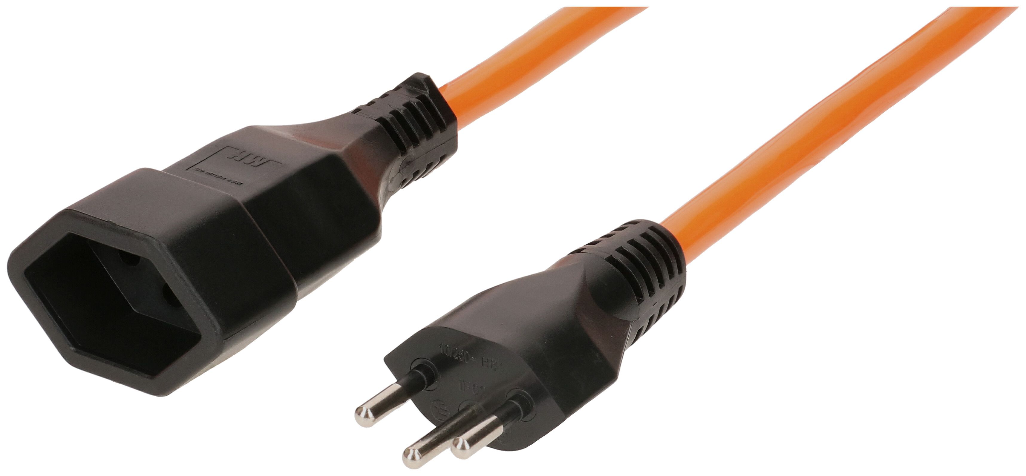 Rallonge EPR/PUR H07BQ-F3G1.5 5m orange type 12 / type 13