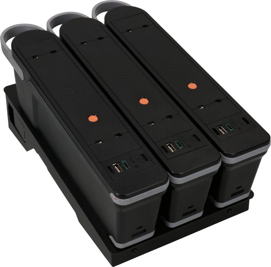 LIBERTY QIKPAC Bundle nr Charger Base+3 piles avec USB-A/C 12/60W