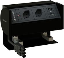 PRISMA bloc multiprise noir 2x type 13 1x USB-A/C