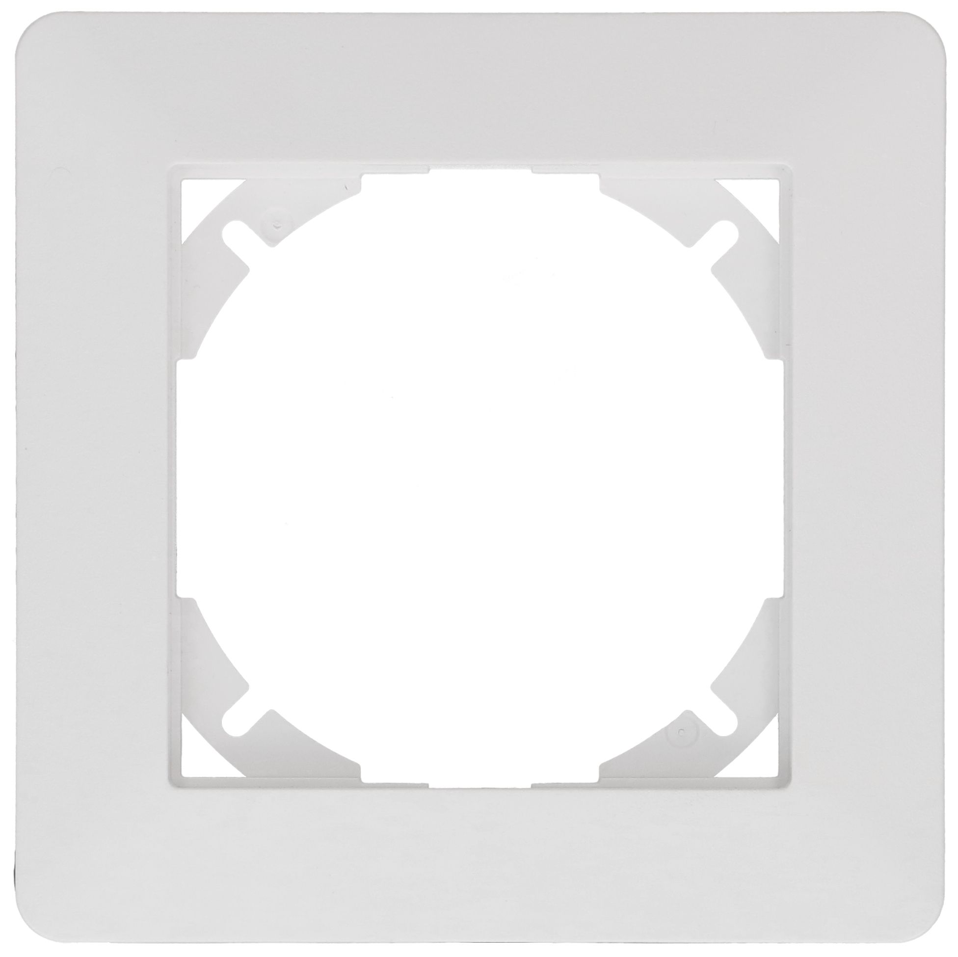 Abdeckrahmen Gr.1x1 60x60 UP inkl. Designprofil priamos weiss