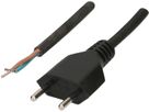 GD-Netzkabel H05RR-F2X1.0 5m schwarz Typ 11