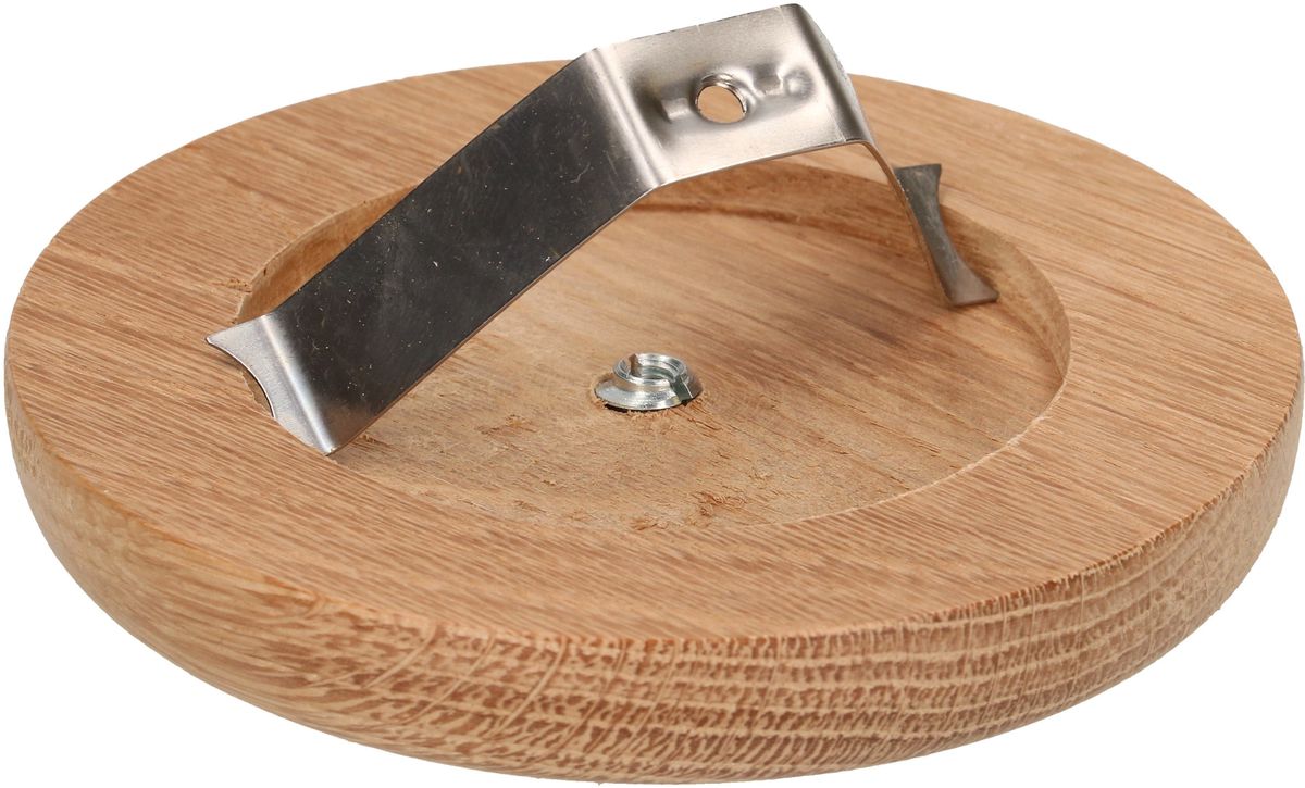 rosette de plafond rond étrier à ressort bois