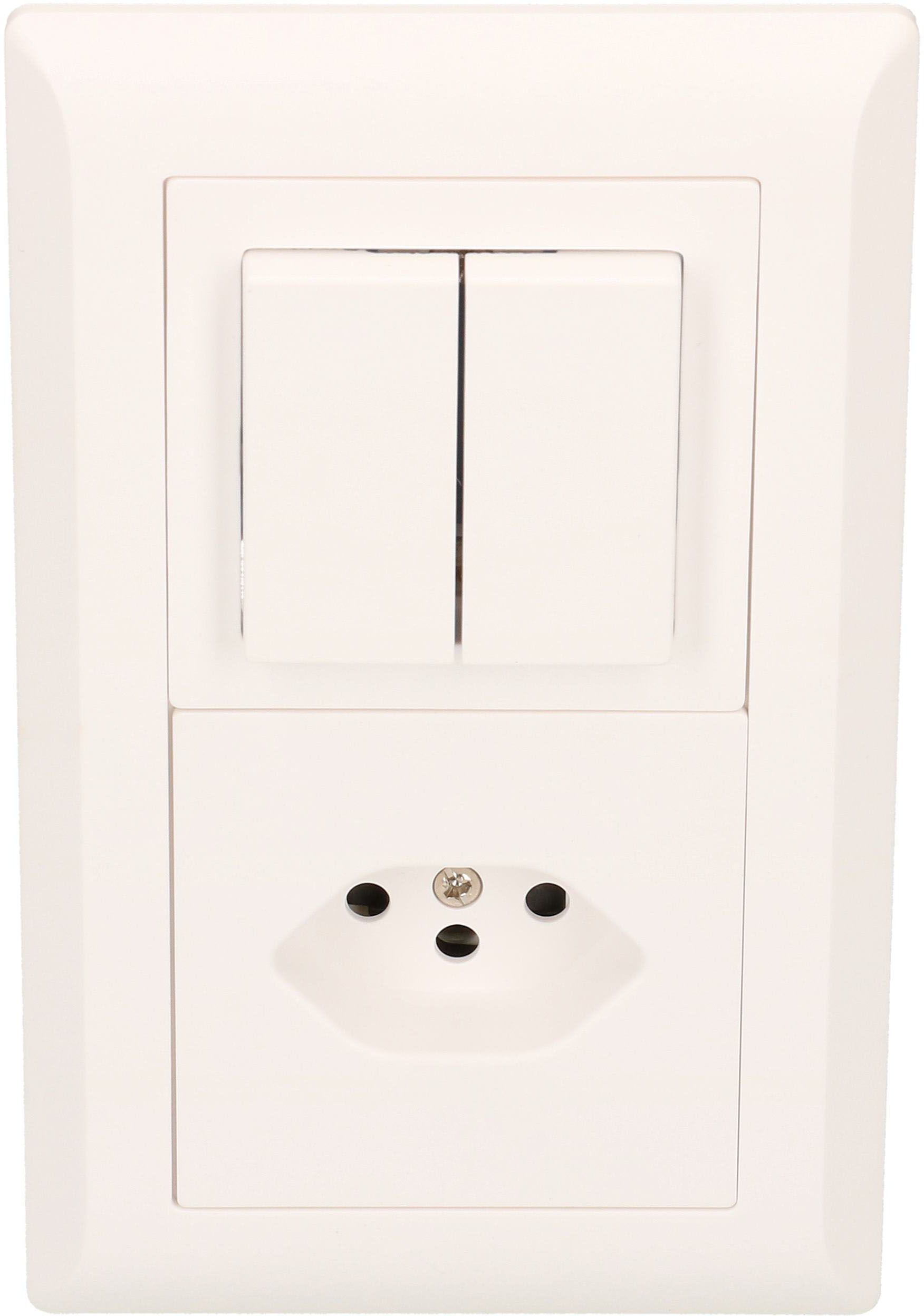 combinazione schema 3+3 / tipo 13 dim.2x1 INC Kallysto bianco