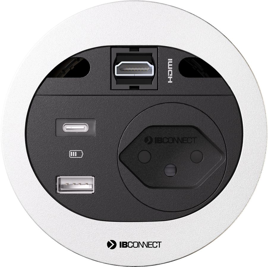 DIVUS bloc multiprise blanc 1x type 13 1x USB A/C 1x HDMI