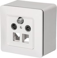 multimedia radio/TV/Sat/rete 2dB AP priamos bianco