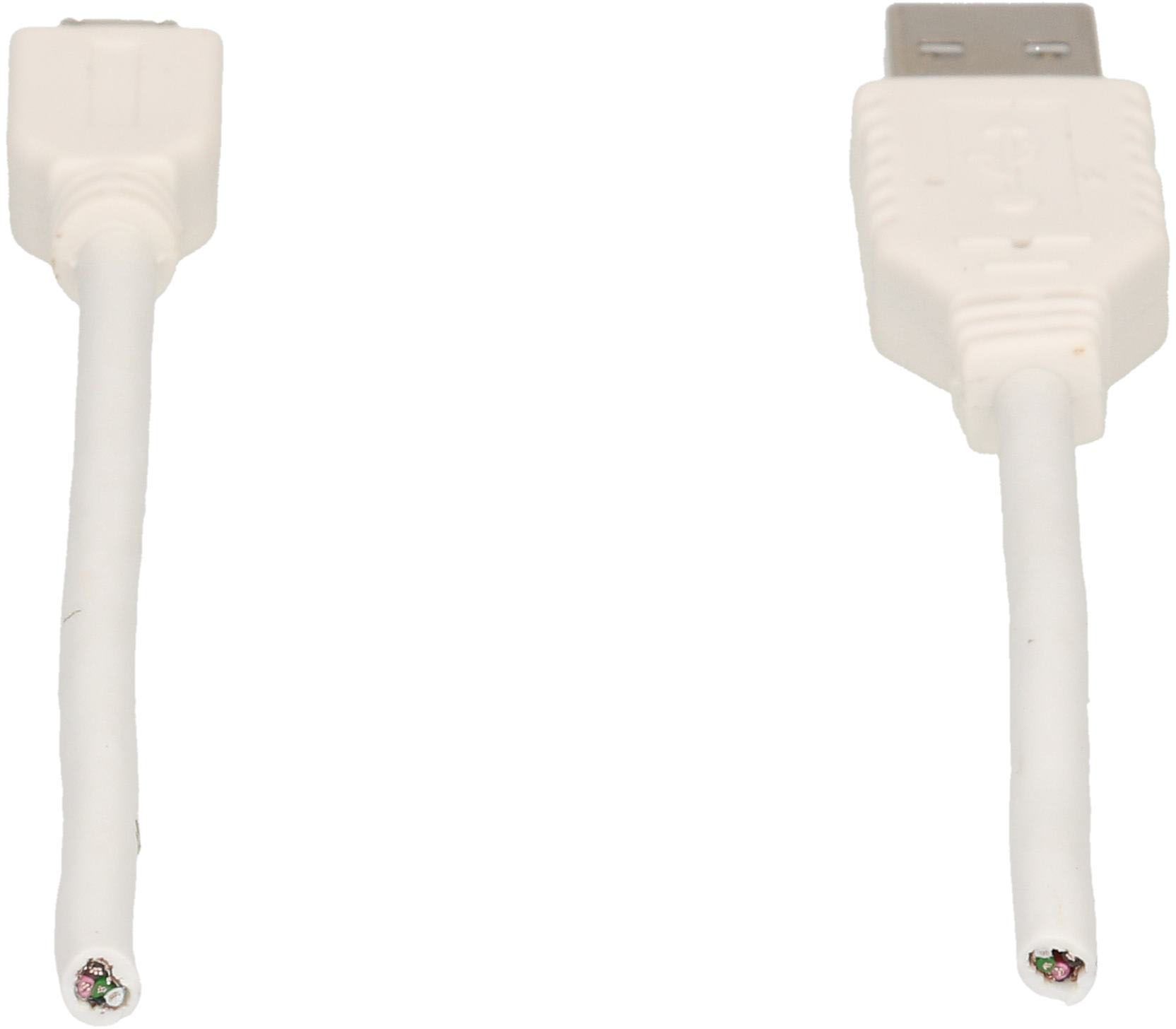 câble de recharge USB-A vers Micro-USB-B 2m blanc