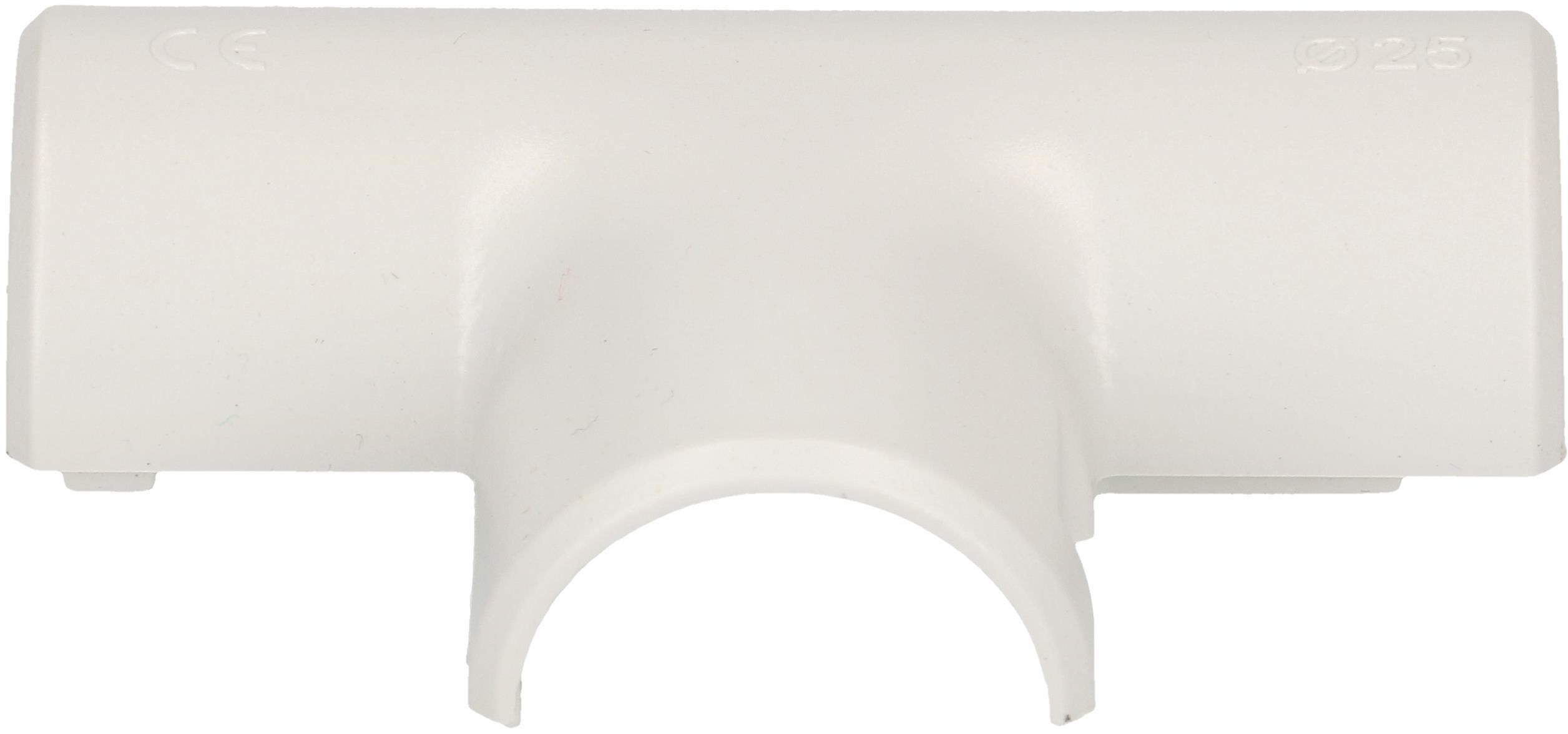 KIR-T-Stück M25 2-teilig grau