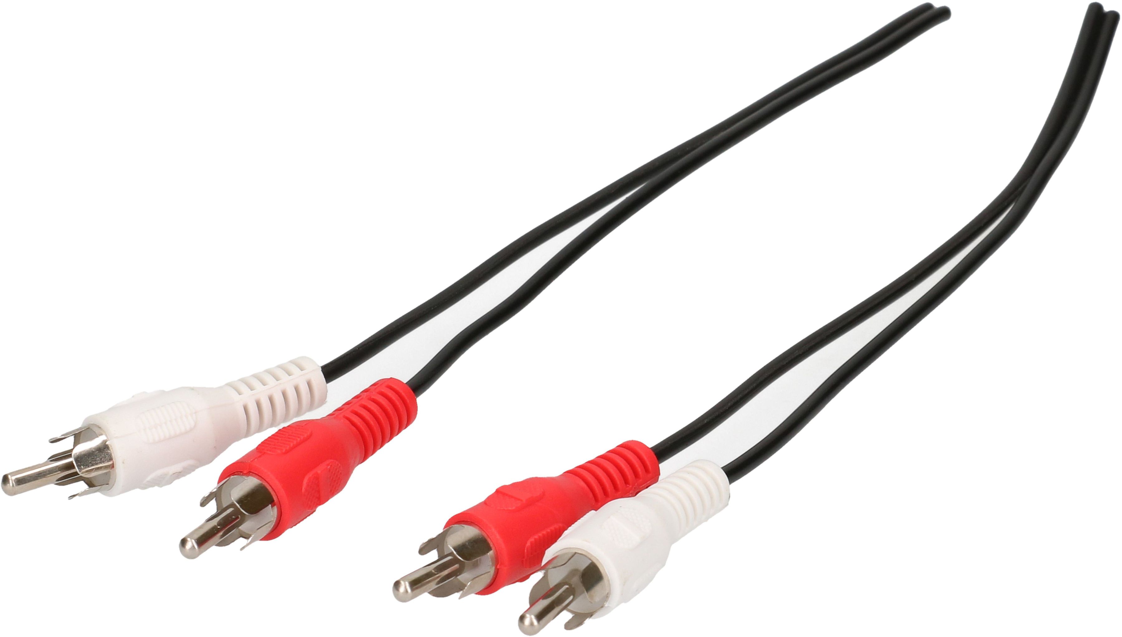 câble audio RCA stéréo 10m noir