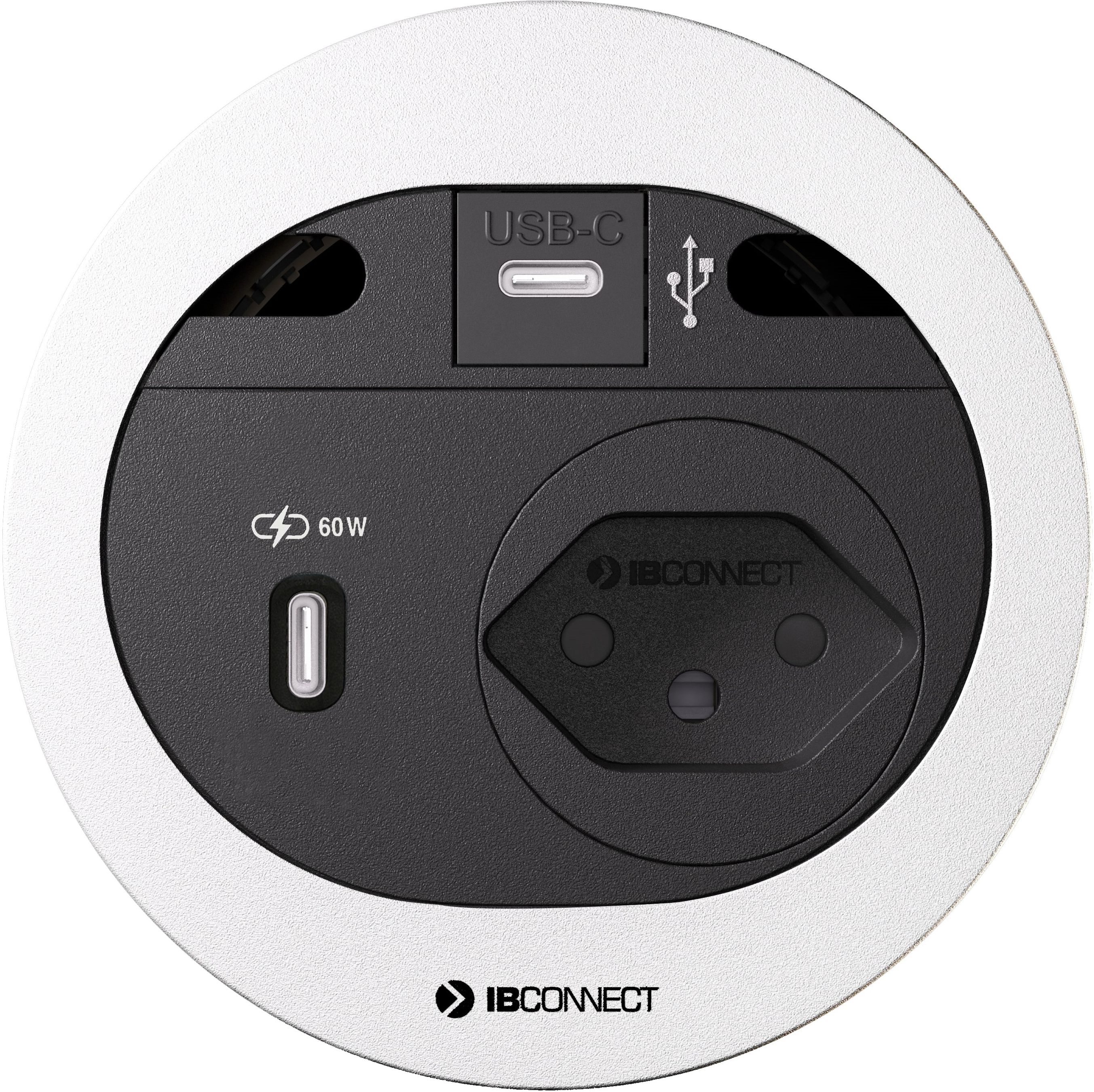 DIVUS bloc multiprise blanc 1x type 13 1x USB-C 60W 1x USB-C Data