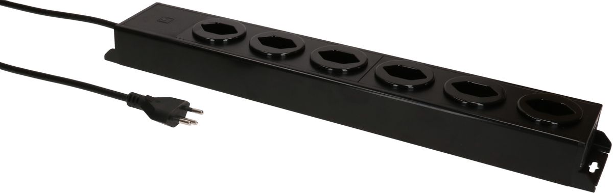 multiprise Power Line 6x type 13 noir/noir 3.0m