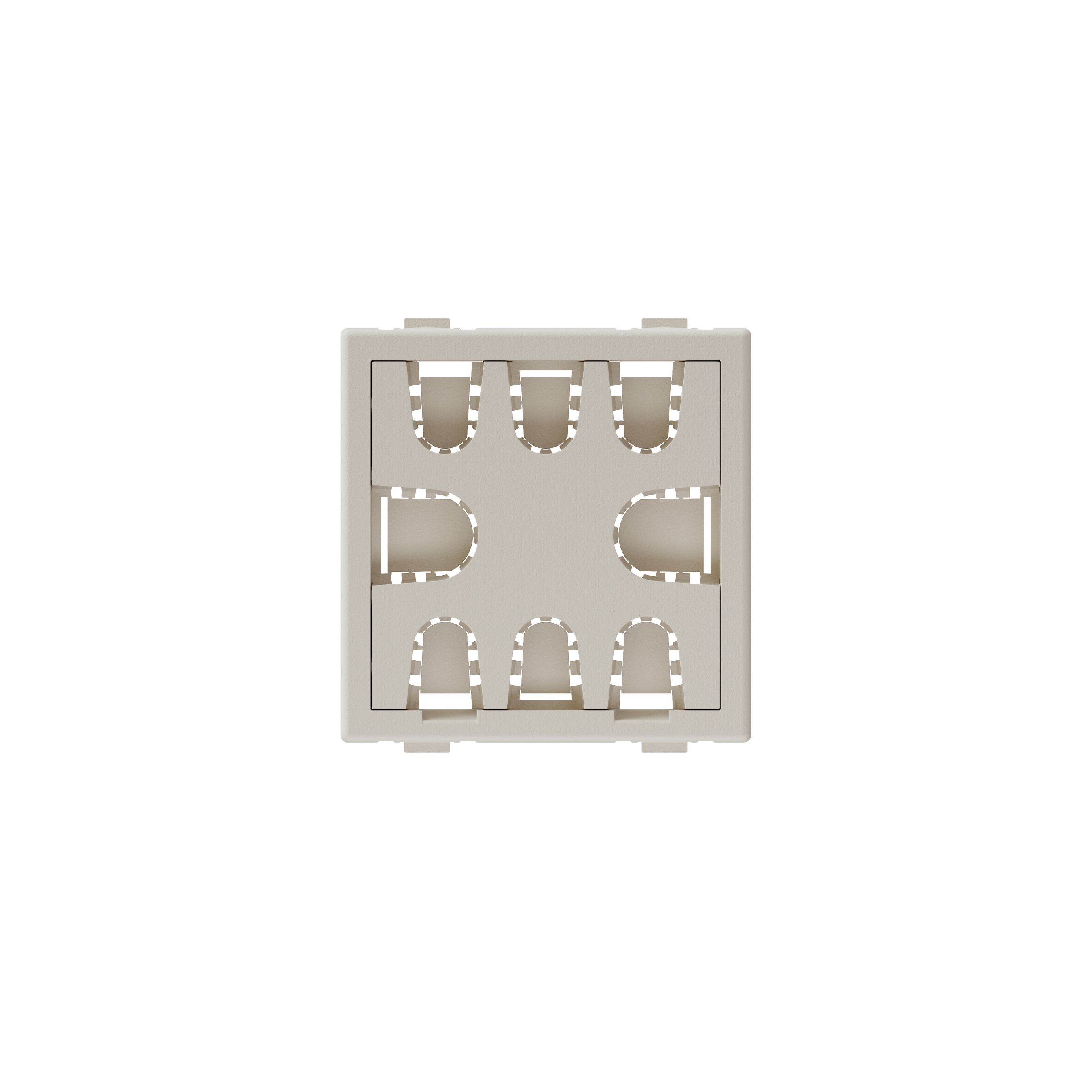 Multimedia-Zubehör 45x45 weiss Kabeldurchführung 8 Plätzen