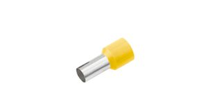 Cosse tubulaire à sertir isolée 1.0mm²/6mm jaune DIN 46228