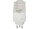 multi adaptateur Safety Line 4x type 13 3-pôles blanc +interrup.