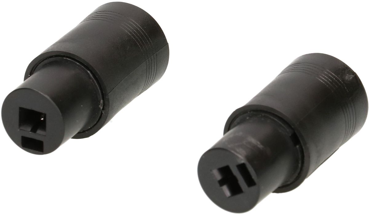 prise haut-parleur noir 2 pièces