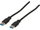 câble de raccordement USB A/A 3.0 3m noir