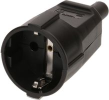 prise Schuko noir
