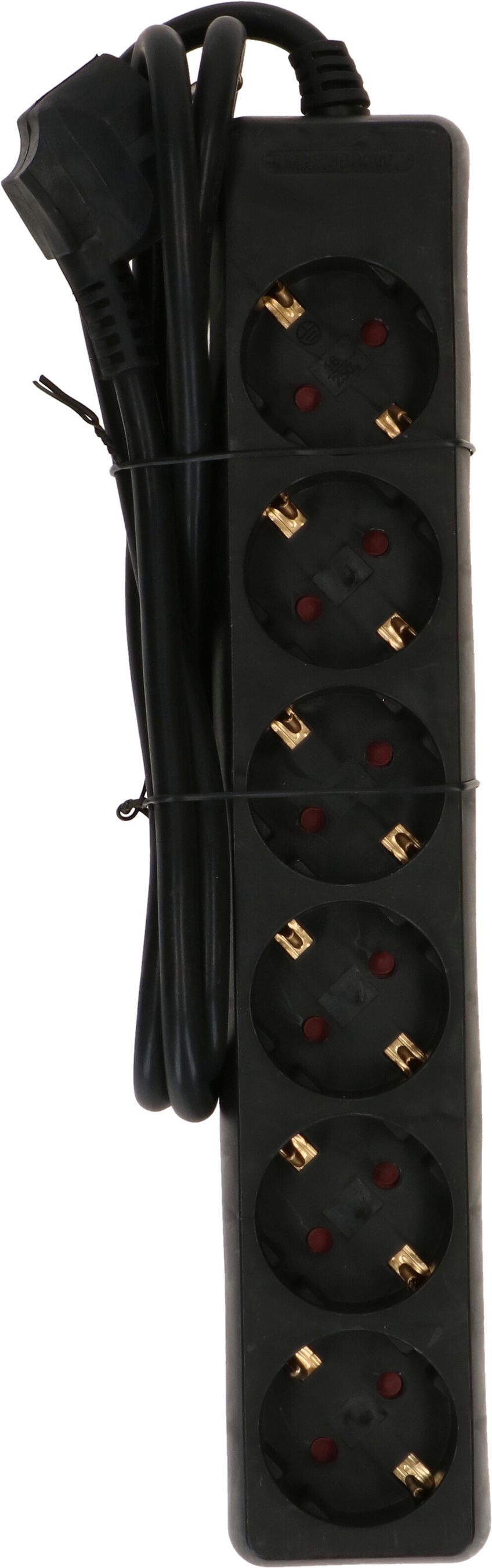 multiprise 6x Schuko noir 1.4m