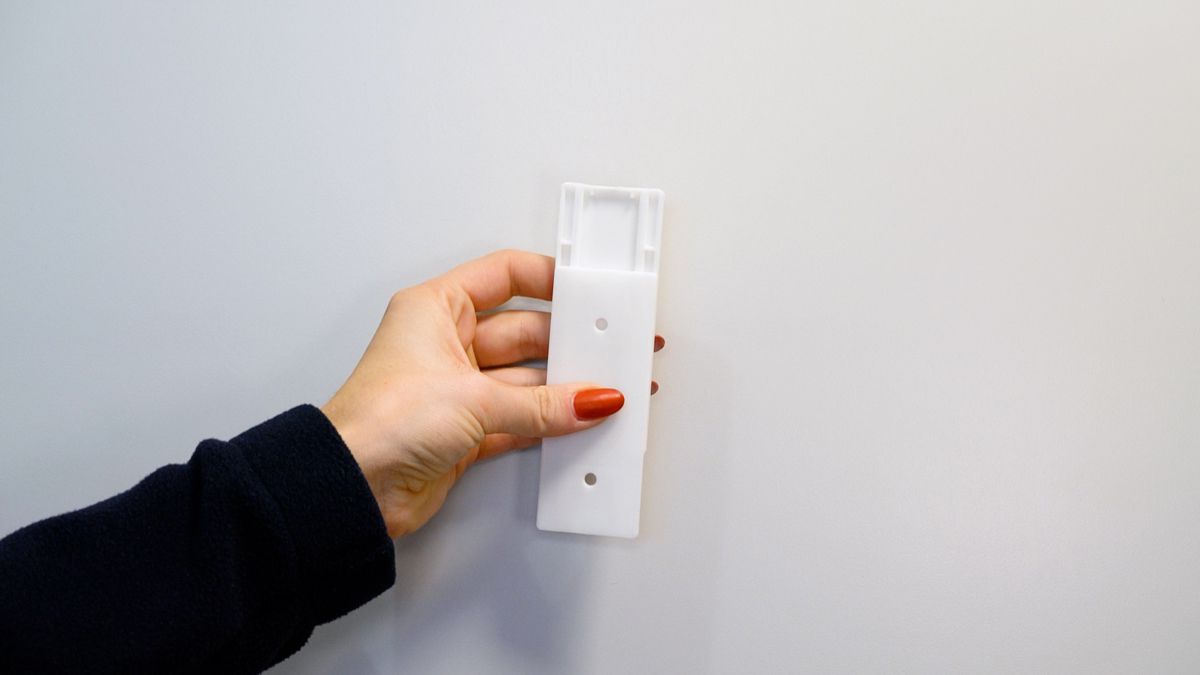 slide-strip support universel pour montage mural blanc 2 pc.