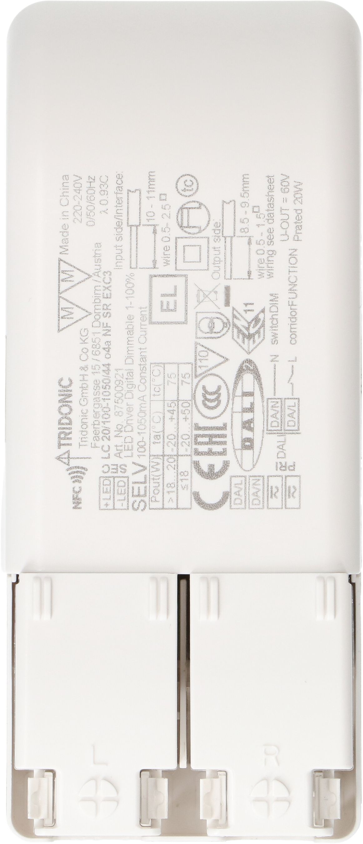 driver constant LED DALI-2 NFC programmé 260mA / 11.44W