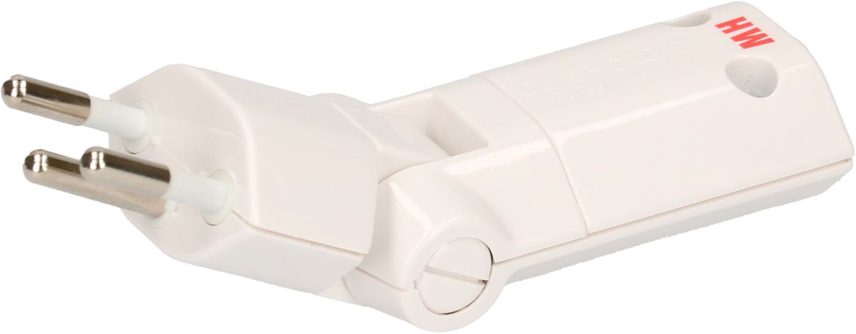 fiche clip-clap type 12 débrochable rotative blanche