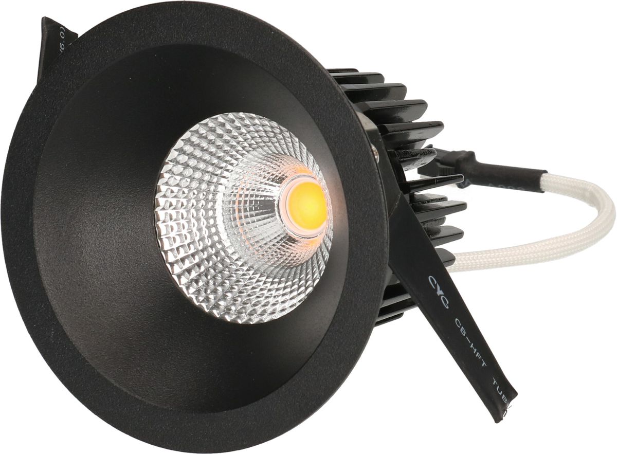 spot encastré à LED ATMO Ø80 DALI noir 3000K 960lm 38°