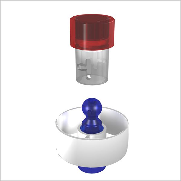 fixation par aimant fin Gecko 1BB transparent