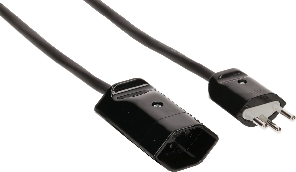 rallonge 3G1.0 3m noir blindée type 12 / type 13