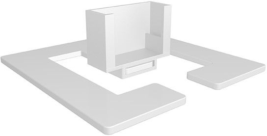 plaque de sol Easy-Floor-Qube blanc RAL9003