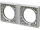 Befestigungsrahmen Gr.1x2/2x1 UP exo IP55 lichtgrau