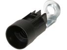 douille E14 bougie M10x1 H=65mm noir