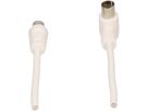 câble de raccordement équerre 75dB 5m blanc