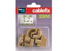 Raccords de goulotte 5mm beige assorti 10 pcs.