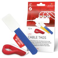 LTC Cable Tags attaches de câbles avec étiquette assorties / 10pc