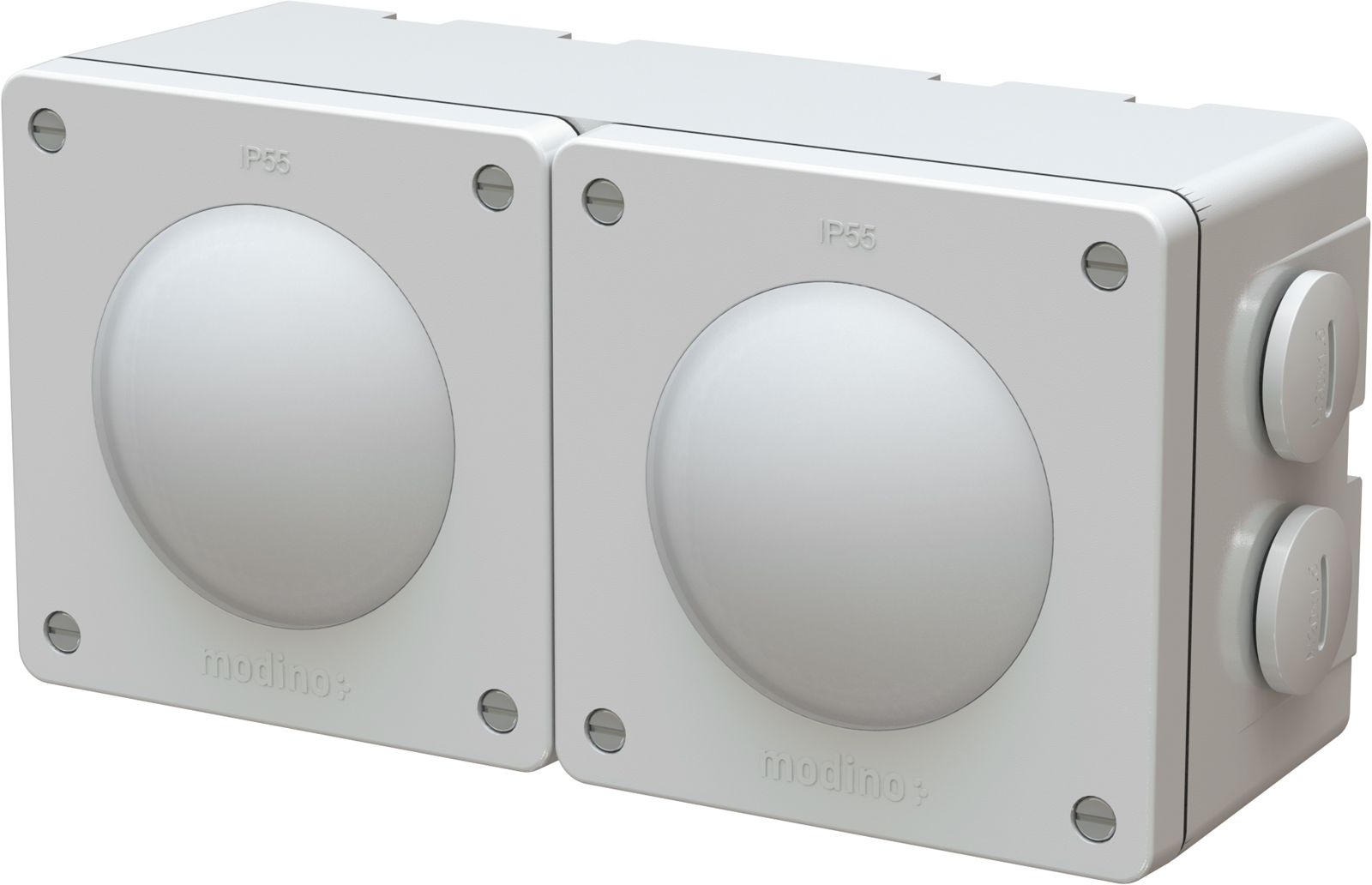 combinaison interrupteur s3 / s3 ta.2x1 AP exo IP55 gris clair