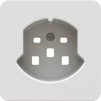 prise 1x type 25 plaque frontale priamos blanc