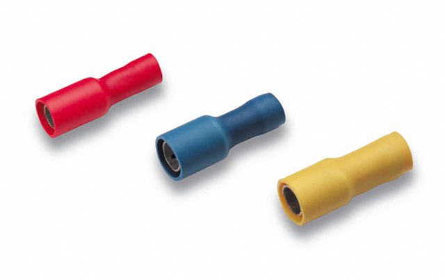 Douille ronde isolée 1.5-2.5mm² diam. fiche 5mm bl PVC