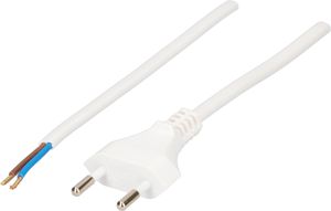 TDF câble secteur H05VVH2-F2X1.0 3m blanc type 11