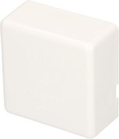 boîte de dérivation 66x66x30mm AP TH vide 400V IP20 blanc