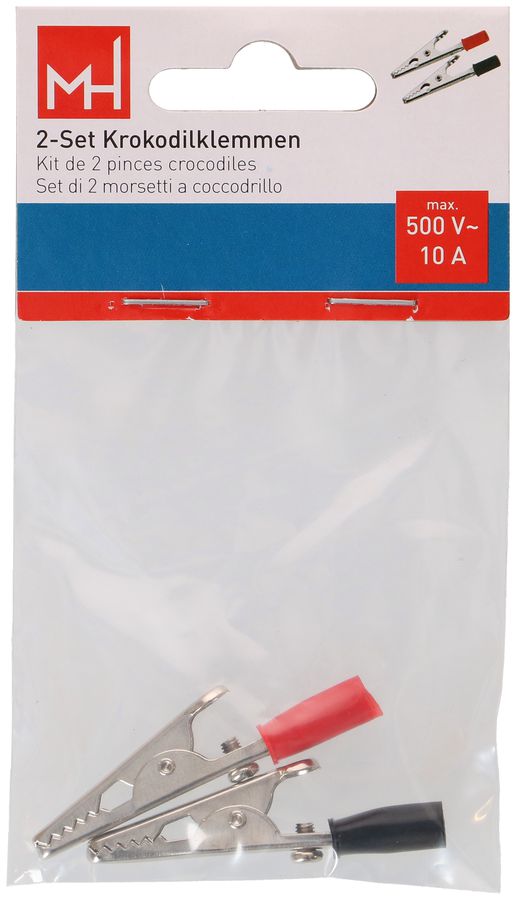 Krokodilklemmen 2 Farben / 2 Stück