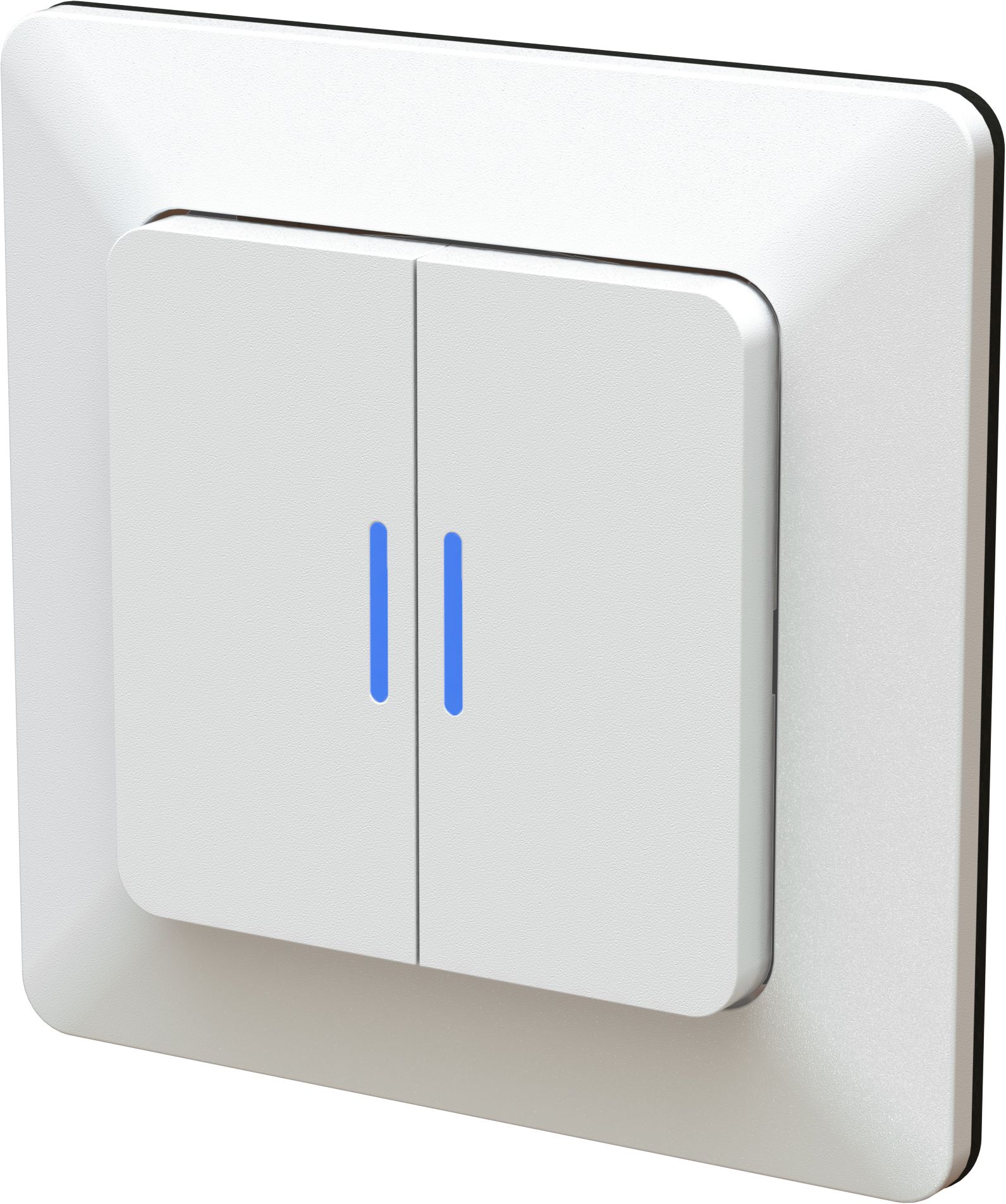 interrupteur à poussoir double s3+3 illu. ENC priamos blanc