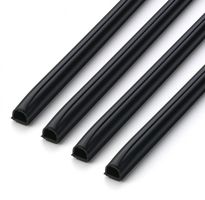 Goulotte Cablefix 7mm noir auto-adhésif 1m 4 pcs.
