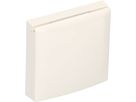 Abdeckrahmen Gr.1 UP mit Klappdeckel Integro weiss hochglanz
