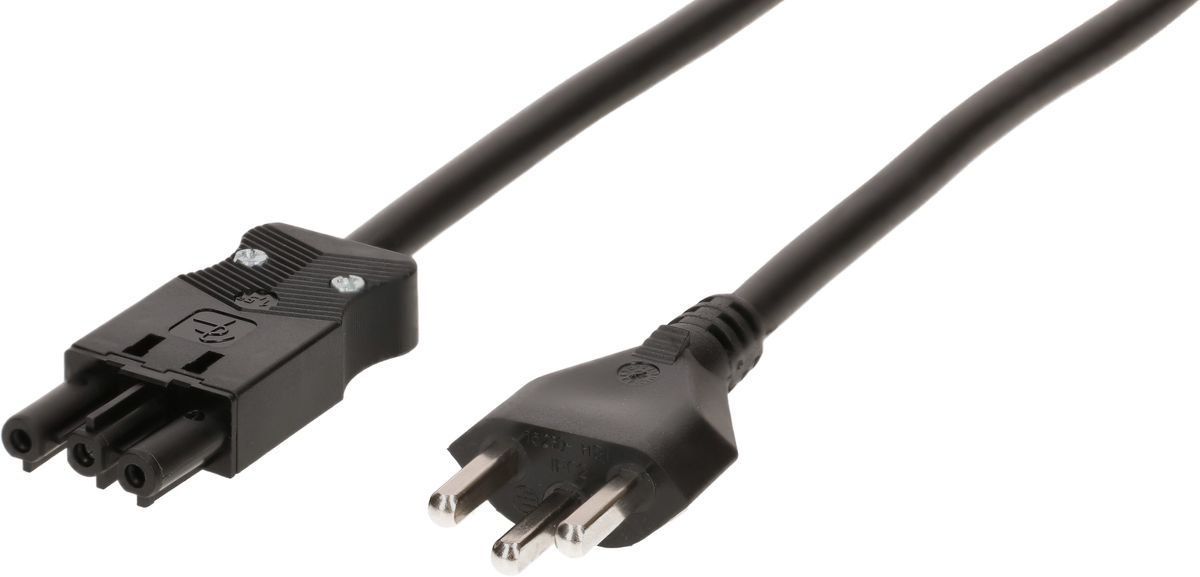 câble de raccordement TD H05VV-F3G1.5 3m noir type 23 / AC 166