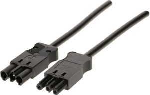 Rallonge TD AC 166 H05VV-F3G1.5 1m noir