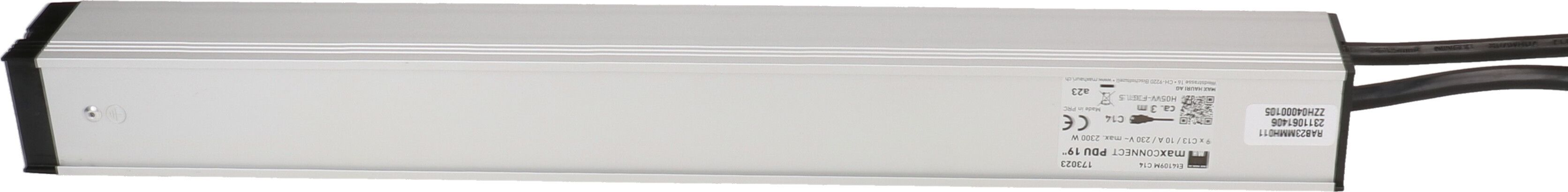 PDU 19 pouces 9x C13 noir 1U fiche C14